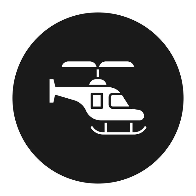 El icono vectorial del helicóptero se puede usar para el conjunto de iconos de juguetes para niños