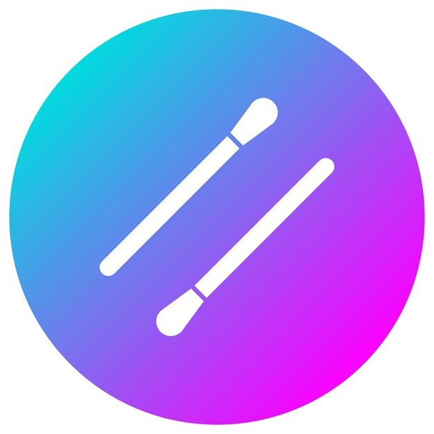 El icono vectorial de los hisopos de algodón se puede utilizar para el conjunto de iconos de la farmacia