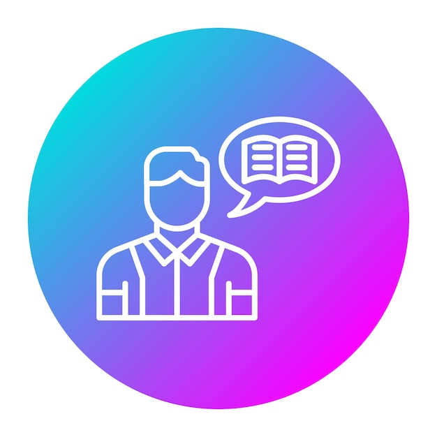 El icono vectorial de la historia corta se puede usar para el conjunto de iconos de literatura