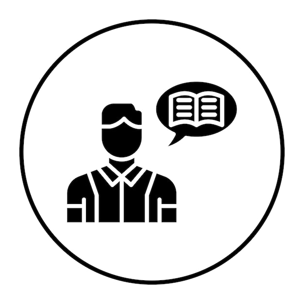 El icono vectorial de la historia corta se puede usar para el conjunto de iconos de literatura