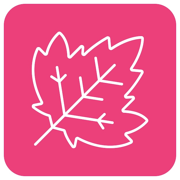 El icono vectorial de la hoja de arce se puede usar para el conjunto de iconos de otoño