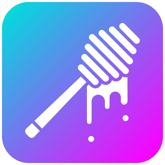 El icono vectorial de Honey Stick se puede usar para el conjunto de iconos de dulces y caramelos