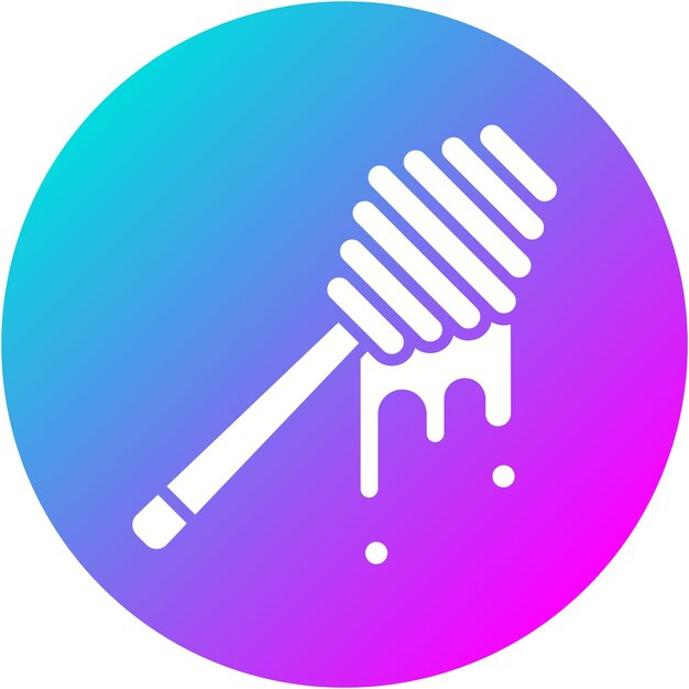 El icono vectorial de Honey Stick se puede usar para el conjunto de iconos de dulces y caramelos