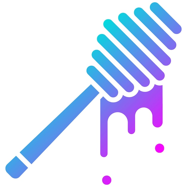 El icono vectorial de Honey Stick se puede usar para el conjunto de iconos de dulces y caramelos