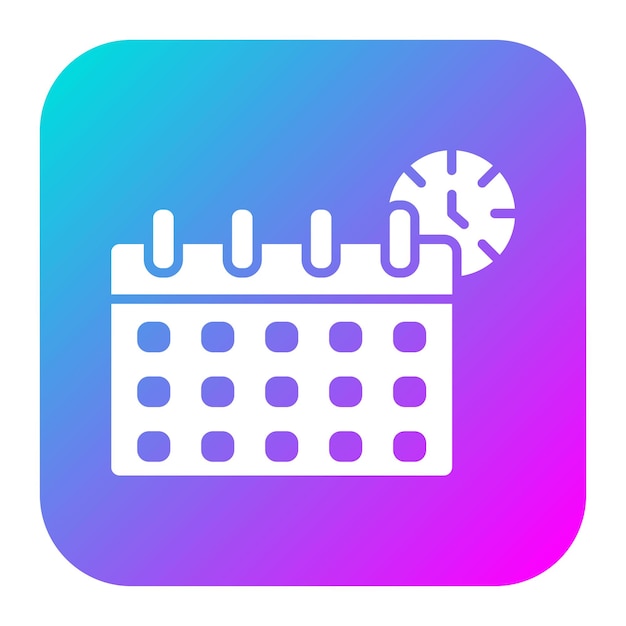 El icono vectorial de horario flexible se puede utilizar para el conjunto de iconos de negocios basados en el hogar
