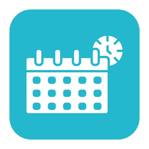 El icono vectorial de horario flexible se puede utilizar para el conjunto de iconos de negocios basados en el hogar