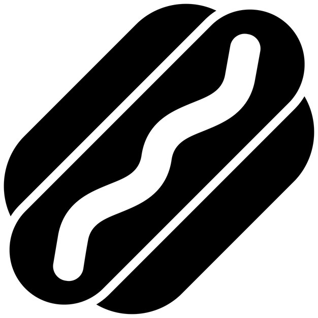 El icono vectorial de Hot Dog se puede usar para el iconset de Oktoberfest