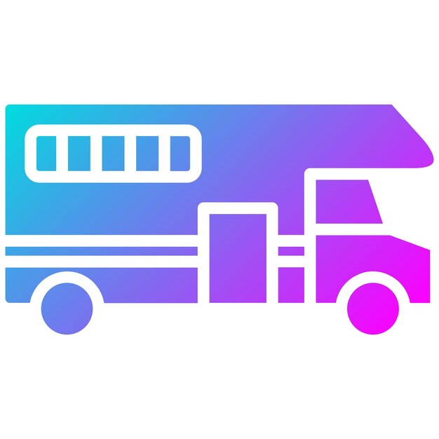 El icono vectorial de House on Wheels se puede utilizar para el conjunto de iconos de Tipo de Casas
