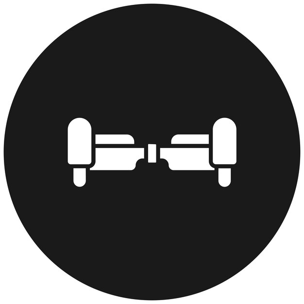 El icono vectorial del hoverboard se puede usar para el conjunto de iconos de Smart City
