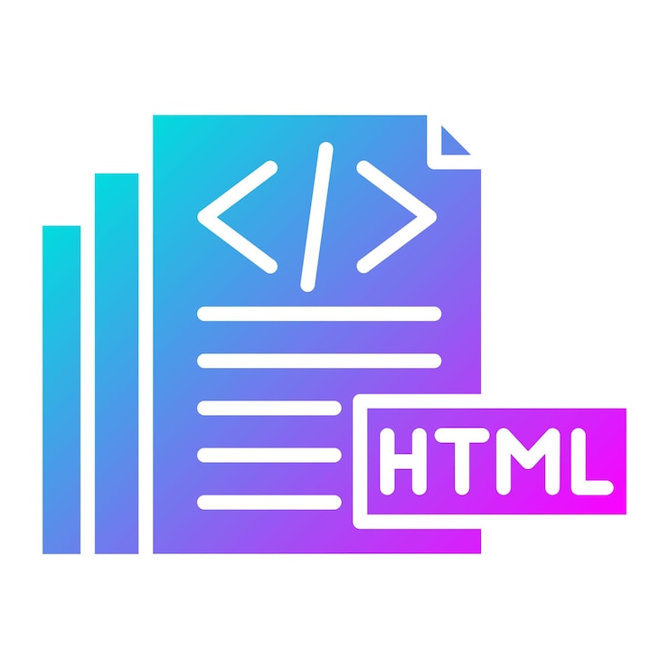 Vector el icono vectorial html se puede usar para el conjunto de iconos sin código