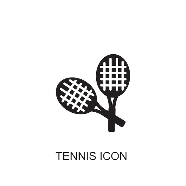 Ícono vectorial del ícono del tenis