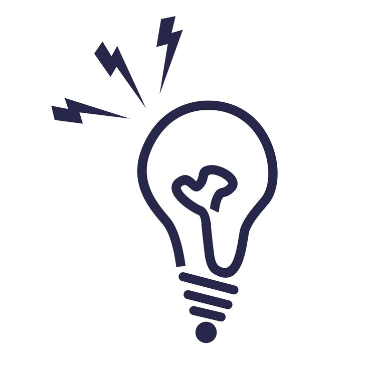 Vector icono vectorial de la idea de la bombilla
