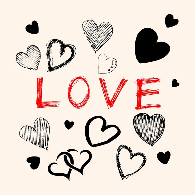 El icono vectorial de la ilustración del corazón.