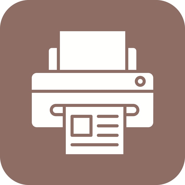 El icono vectorial de la impresora se puede utilizar para el conjunto de iconos de computadora y hardware