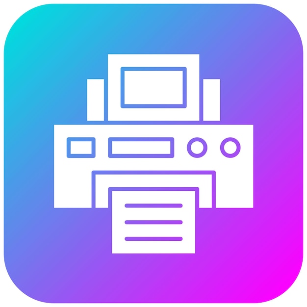 El icono vectorial de la impresora se puede utilizar para el conjunto de iconos de fotografía