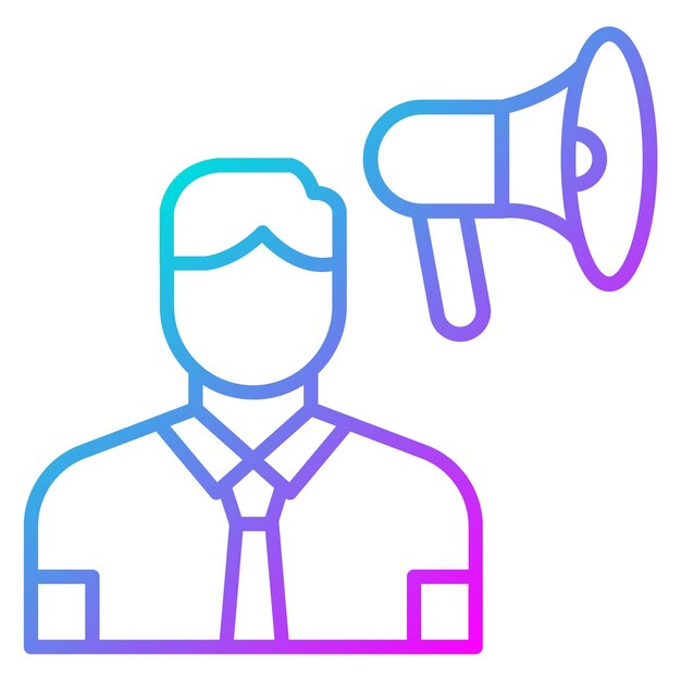El icono vectorial de influencers masculinos se puede usar para el conjunto de iconos de negocios basados en el hogar