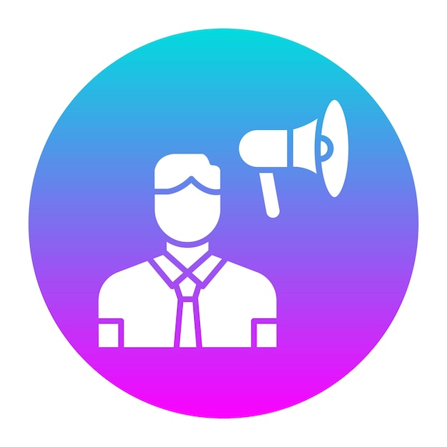 El icono vectorial de influencers masculinos se puede usar para el conjunto de iconos de negocios basados en el hogar