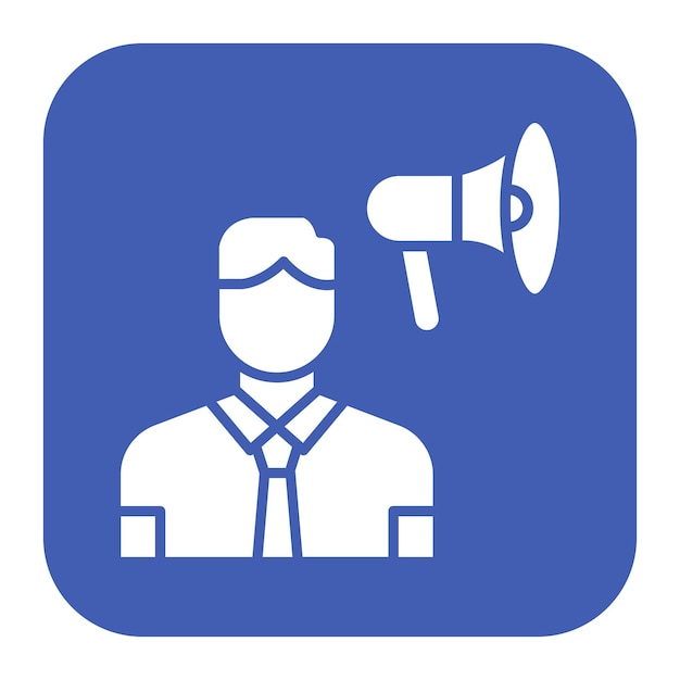El icono vectorial de influencers masculinos se puede usar para el conjunto de iconos de negocios basados en el hogar