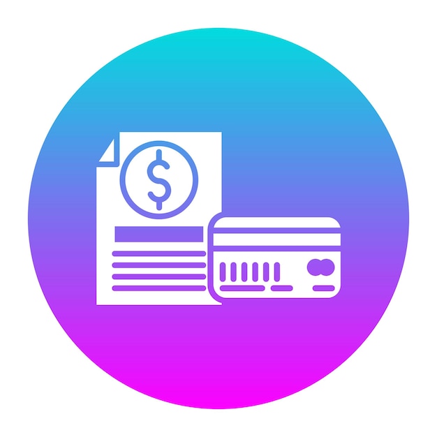 El icono vectorial del informe de crédito se puede utilizar para el conjunto de iconos de crédito y préstamo