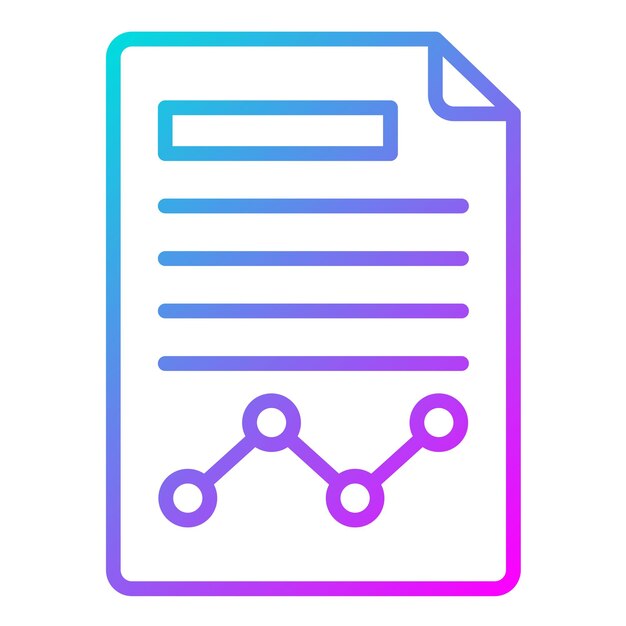 El icono vectorial del informe se puede utilizar para el conjunto de iconos de negocios y recursos humanos