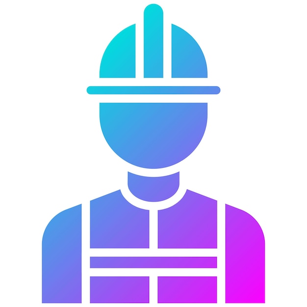 El icono vectorial del ingeniero masculino se puede utilizar para el conjunto de iconos de fabricación