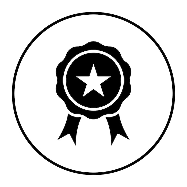 El icono vectorial de la insignia se puede utilizar para el conjunto de iconos de negocios y finanzas