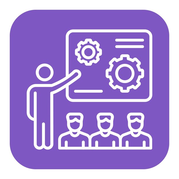 El icono vectorial de instrucciones de trabajo se puede utilizar para el conjunto de iconos de documentos y archivos