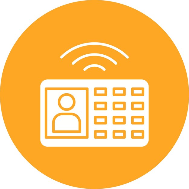El icono vectorial de intercomunicación se puede utilizar para el conjunto de iconos de Smart Home
