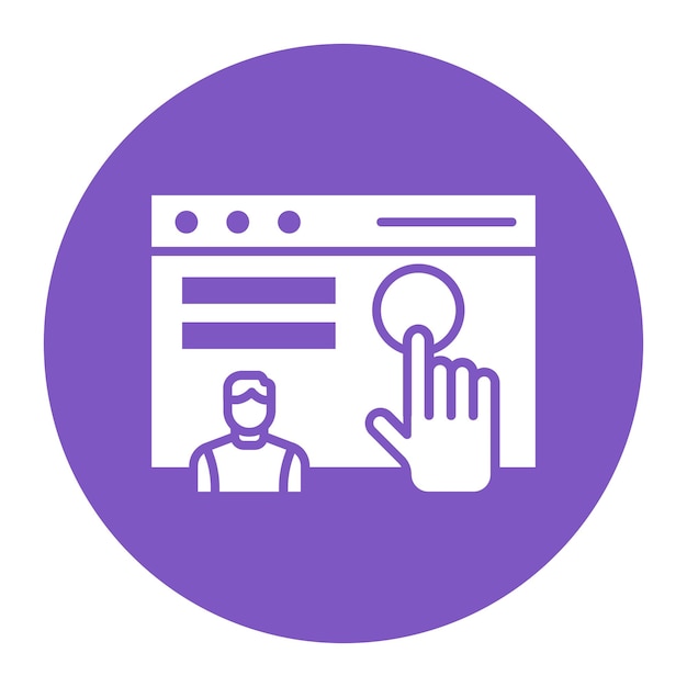 El icono vectorial de la interfaz de usuario se puede utilizar para el conjunto de iconos sin código