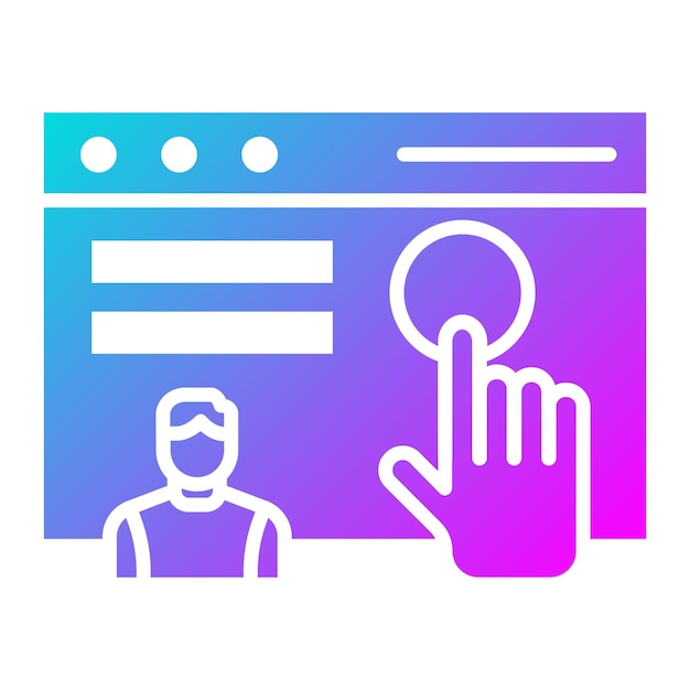 El icono vectorial de la interfaz de usuario se puede utilizar para el conjunto de iconos sin código