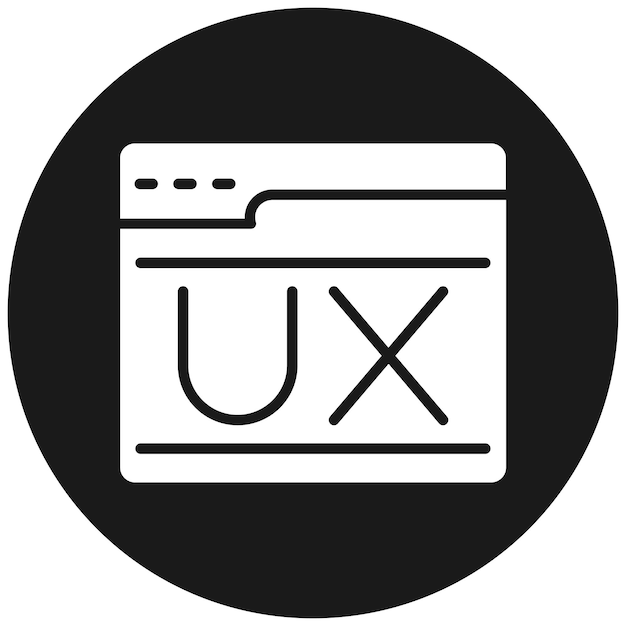 El icono vectorial de la interfaz Ux se puede utilizar para el conjunto de iconos de la experiencia del usuario