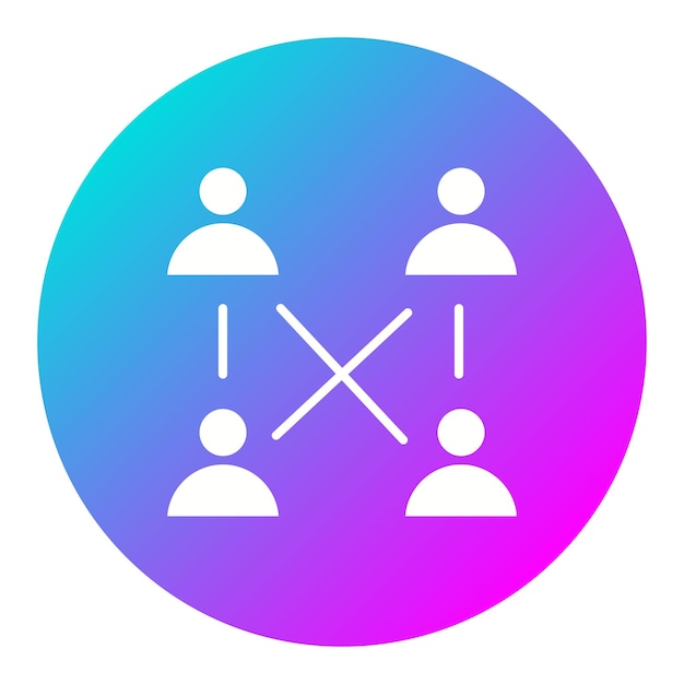 El icono vectorial interpersonal se puede utilizar para el conjunto de iconos de habilidades para la vida
