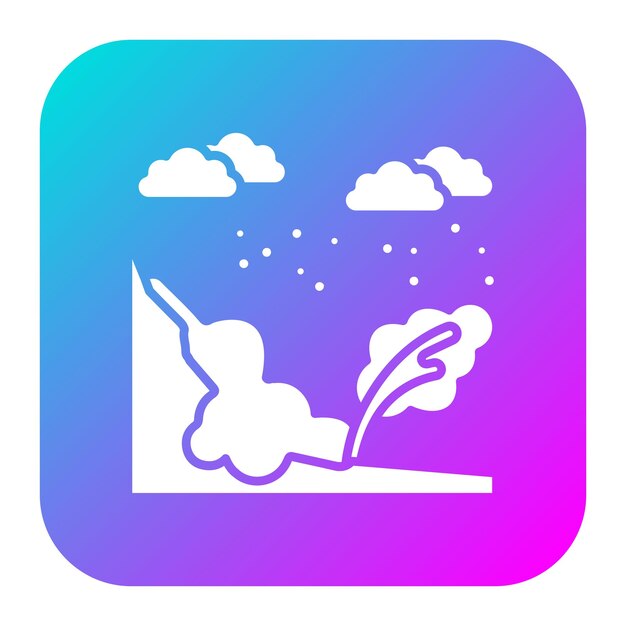 El icono vectorial de invierno se puede usar para el conjunto de iconos de invierno