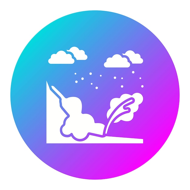 El icono vectorial de invierno se puede usar para el conjunto de iconos de invierno