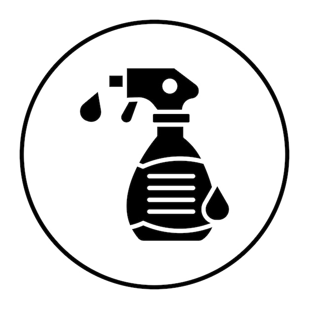 El icono vectorial de jabón líquido se puede usar para el conjunto de iconos de lavandería