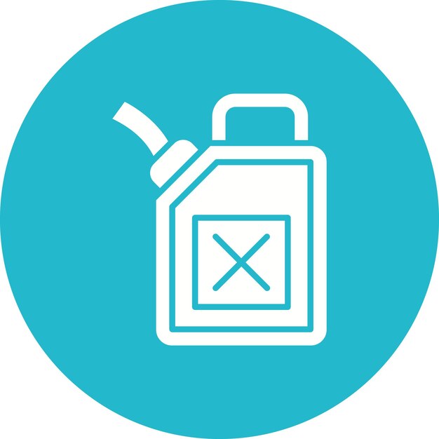 El icono vectorial de Jerrycan se puede usar para el conjunto de iconos de Auto Racing