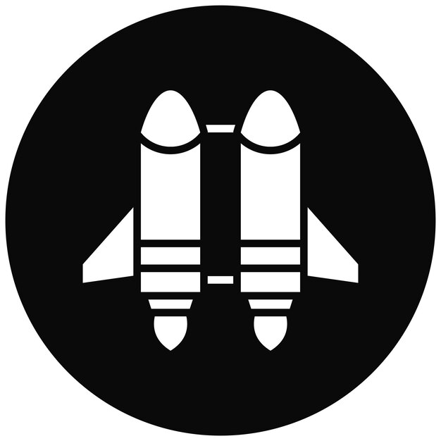 El icono vectorial de Jetpack se puede usar para el conjunto de iconos de ciencia ficción