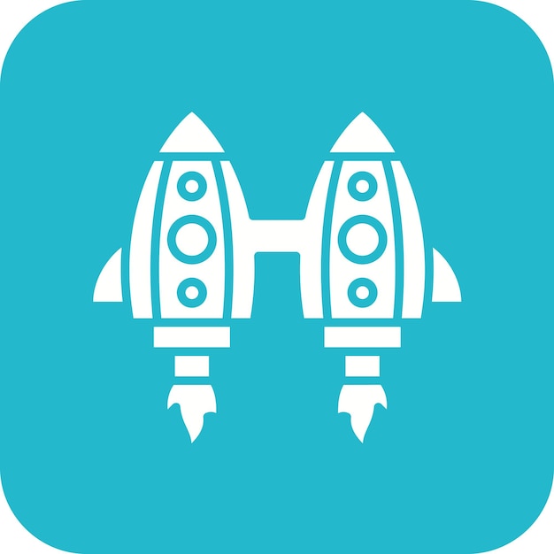 El icono vectorial de Jetpack se puede usar para el conjunto de iconos de tecnología