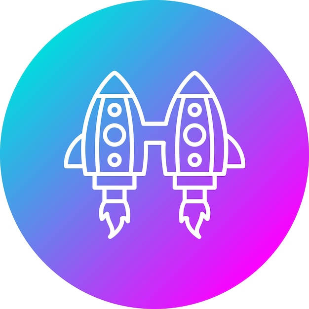 El icono vectorial de Jetpack se puede usar para el conjunto de iconos de tecnología