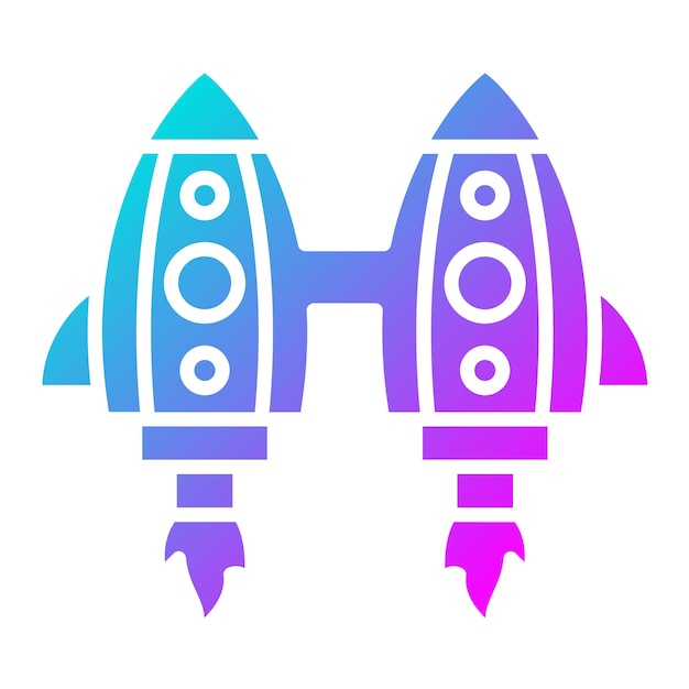 El icono vectorial de Jetpack se puede usar para el conjunto de iconos de tecnología