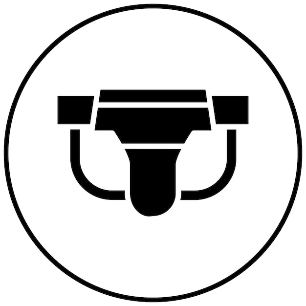 El icono vectorial de Jockstrap se puede usar para el conjunto de iconos de rugby