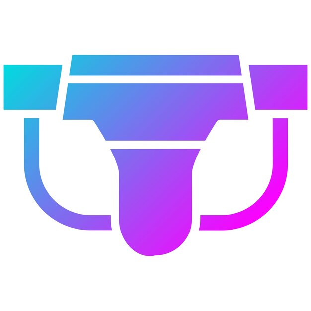 El icono vectorial de Jockstrap se puede usar para el conjunto de iconos de rugby