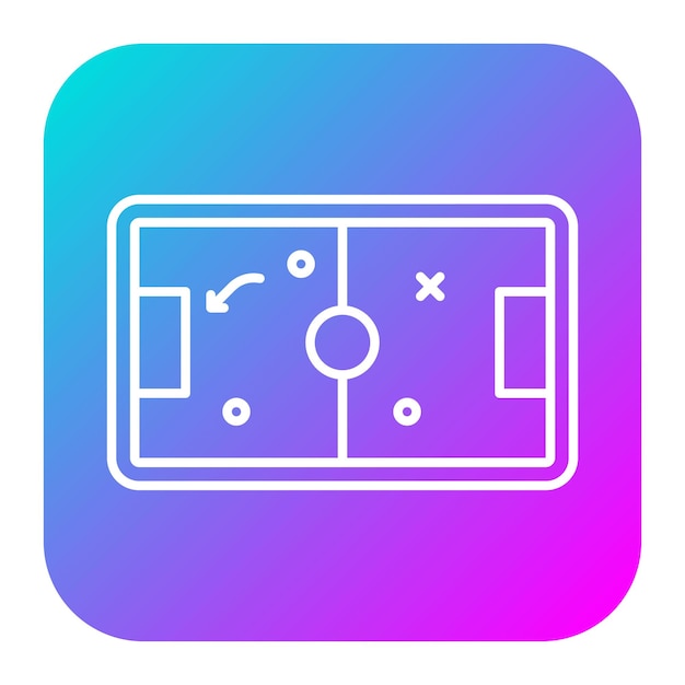 El icono vectorial del juego de fútbol se puede usar para el conjunto de iconos del juego en línea