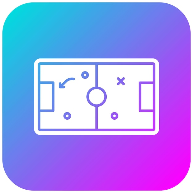 El icono vectorial del juego de fútbol se puede usar para el conjunto de iconos del juego en línea