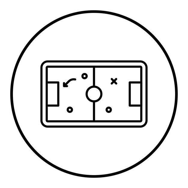 El icono vectorial del juego de fútbol se puede usar para el conjunto de iconos del juego en línea