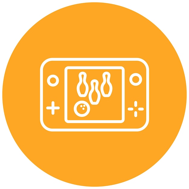 El icono vectorial de juegos clásicos se puede usar para el conjunto de iconos de bolos
