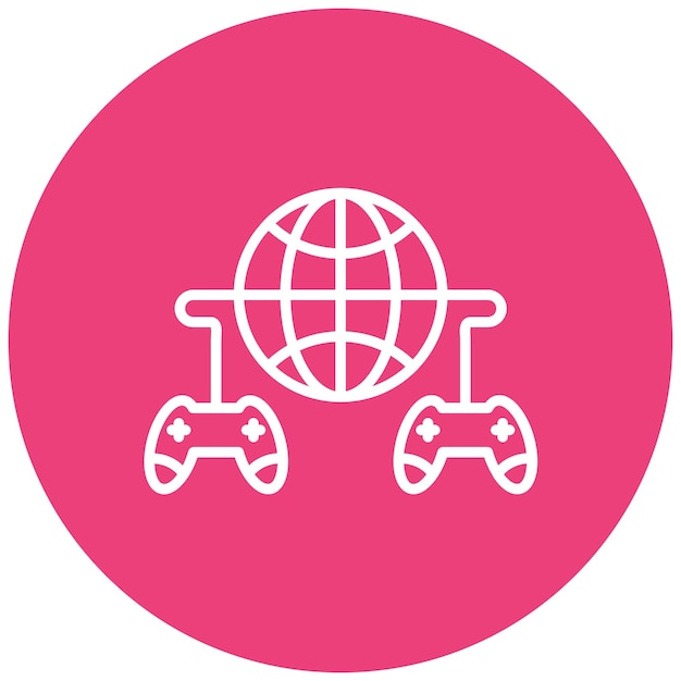 El icono vectorial de juegos multijugador se puede usar para el conjunto de iconos de bolos