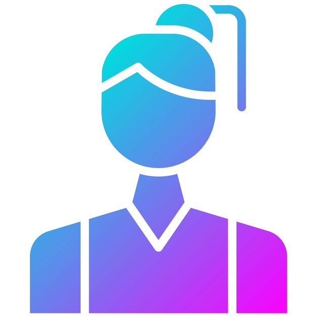 El icono vectorial de la jugadora se puede usar para el conjunto de iconos de voleibol