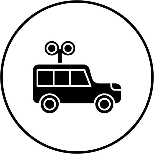 El icono vectorial de juguete de coche se puede usar para el conjunto de iconos de bebé