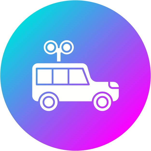 El icono vectorial de juguete de coche se puede usar para el conjunto de iconos de bebé